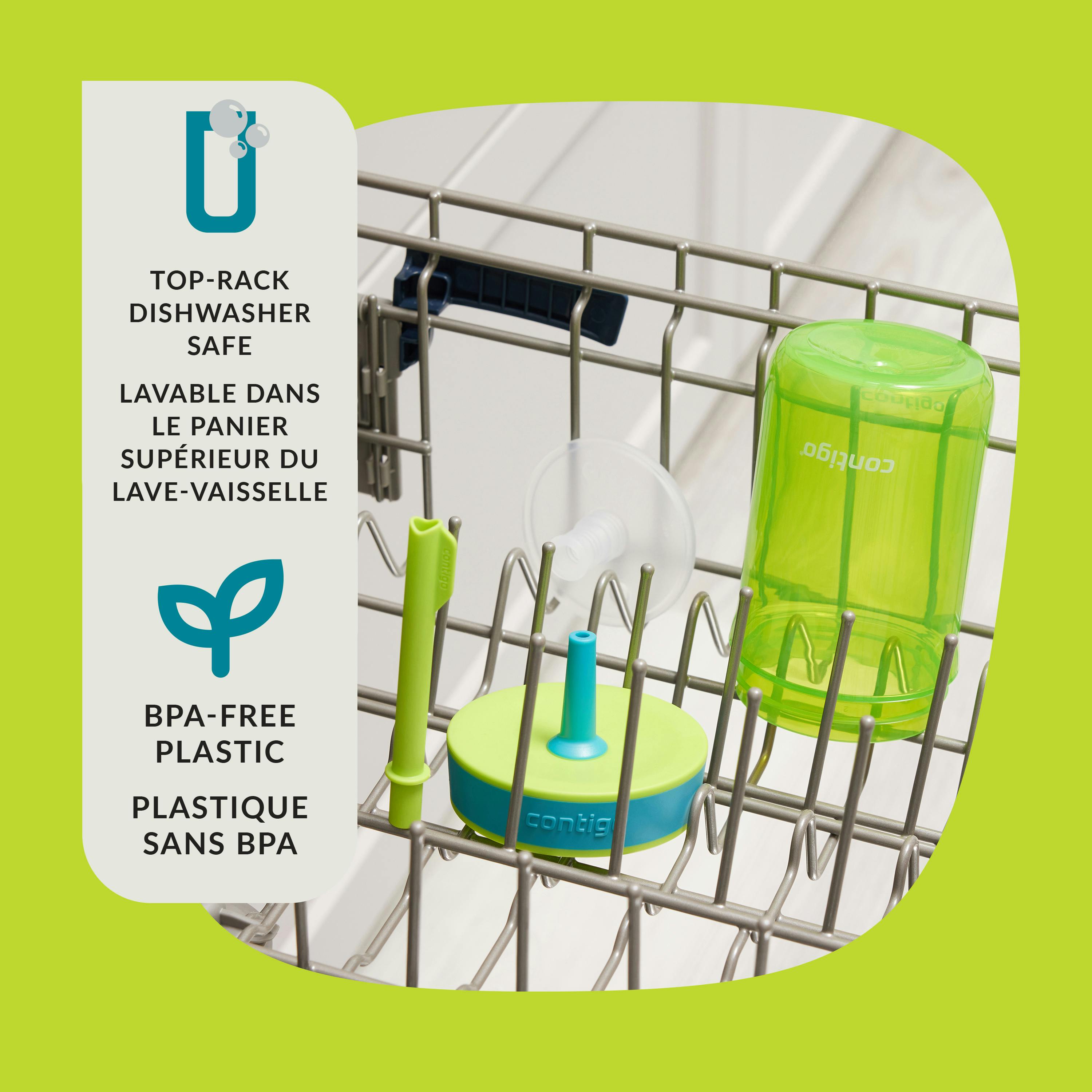 Contigo® Kids’ Leighton Straw Tumbler with Spill-Proof Leak-Proof Lid, 14oz