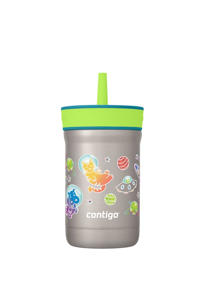 Kids Leighton Spill-Proof Stainless Steel Tumbler with Straw, 12oz R5
