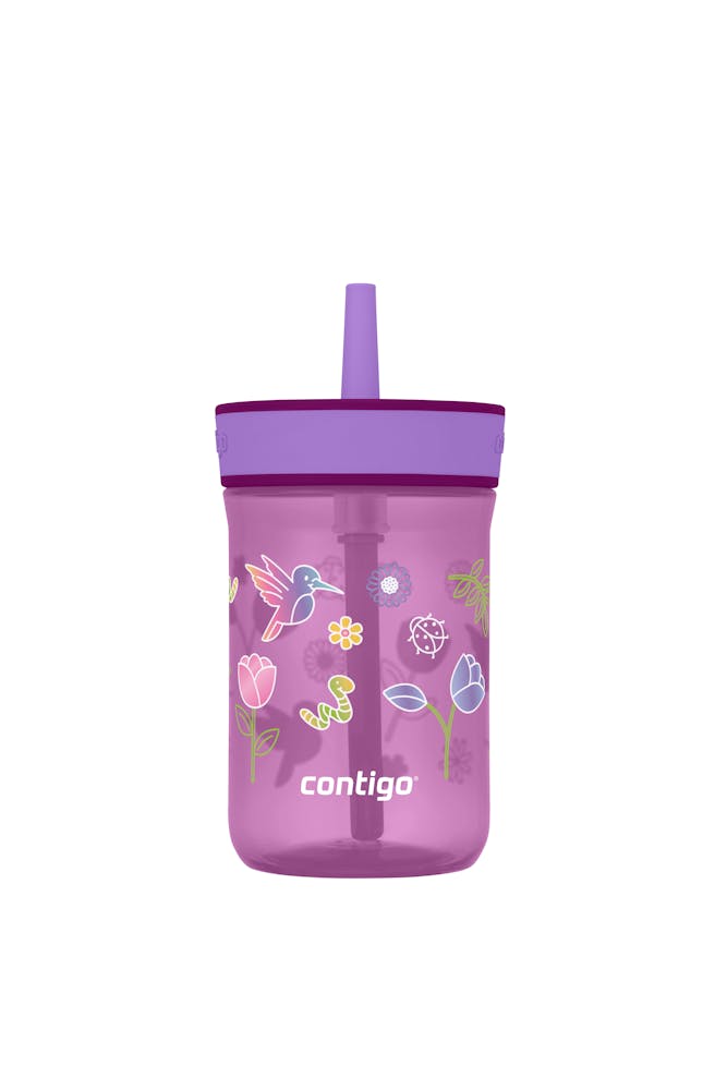 Kids’ Leighton Straw Tumbler with Spill-Proof Leak-Proof Lid, 14oz L2