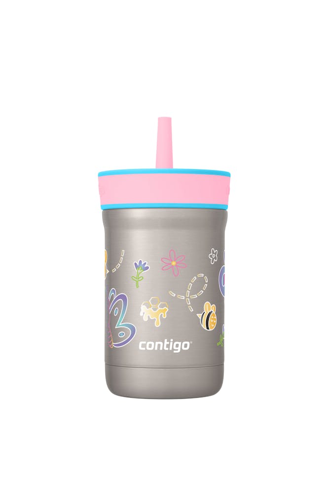 Kids Leighton Spill-Proof Stainless Steel Tumbler with Straw, 12oz R5